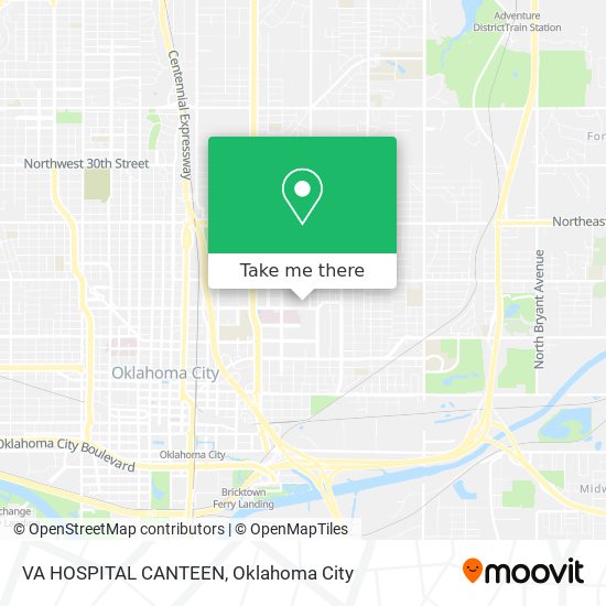 VA HOSPITAL CANTEEN map