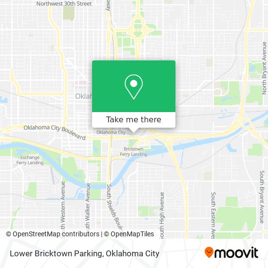 Mapa de Lower Bricktown Parking