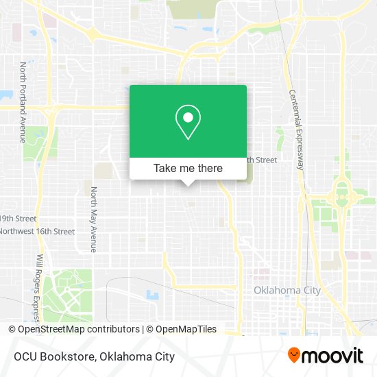 OCU Bookstore map