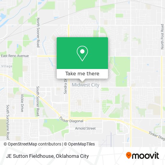 JE Sutton Fieldhouse map
