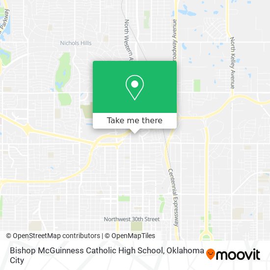 Bishop McGuinness Catholic High School map