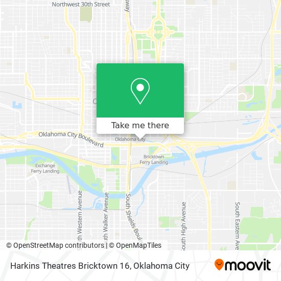 Harkins Theatres Bricktown 16 map