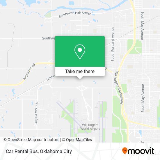 Car Rental Bus map