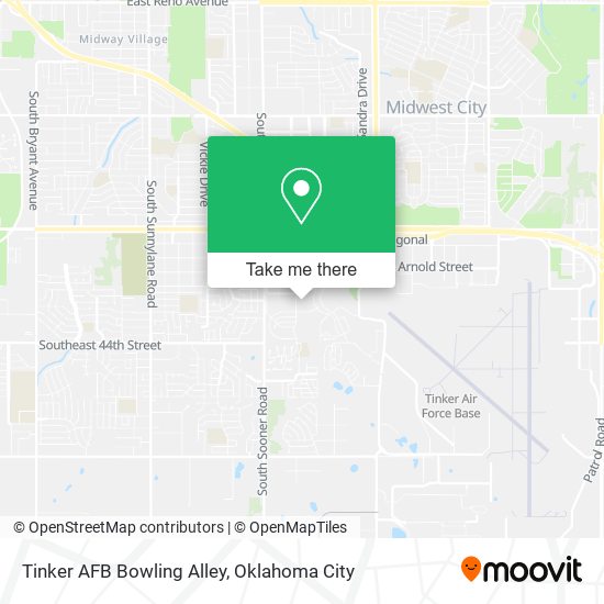 Mapa de Tinker AFB Bowling Alley