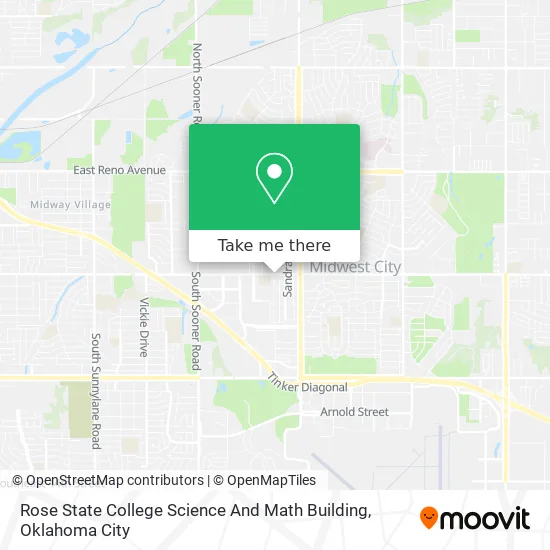 Rose State College Map How To Get To Rose State College Science And Math Building In Midwest City  By Bus?