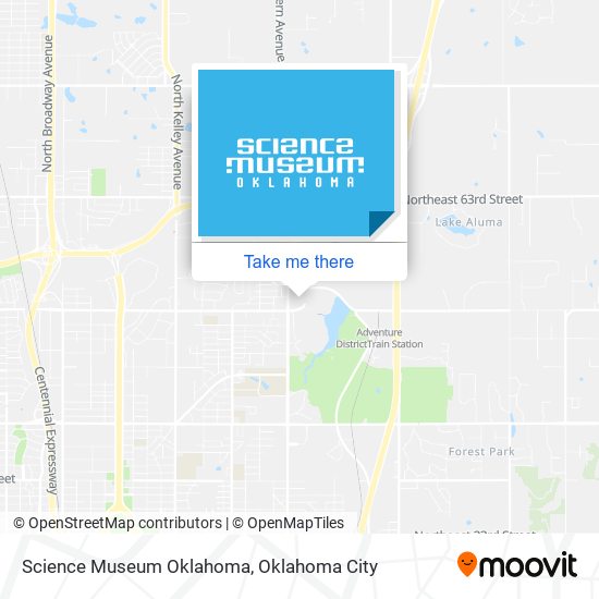 Science Museum Oklahoma map