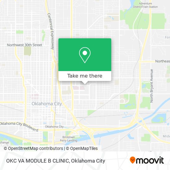 Mapa de OKC VA MODULE B CLINIC
