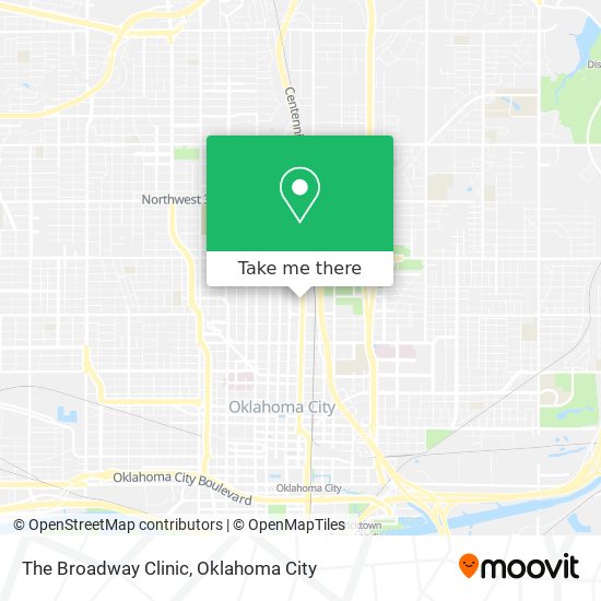 The Broadway Clinic map