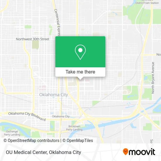 OU Medical Center map