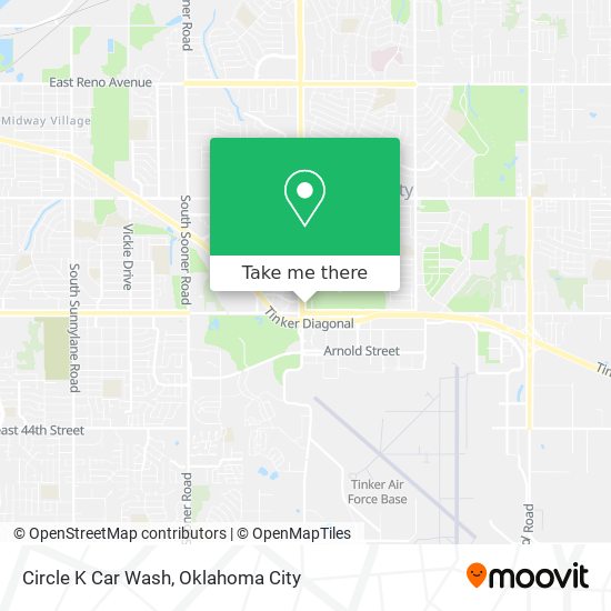 Circle K Car Wash map