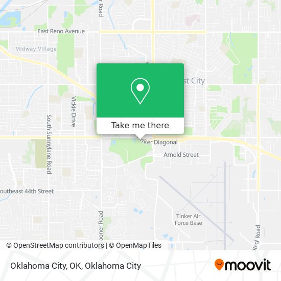 Mapa de Oklahoma City, OK