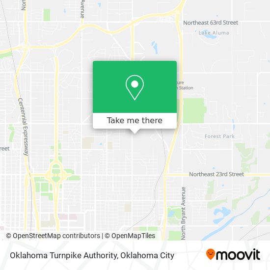 Mapa de Oklahoma Turnpike Authority