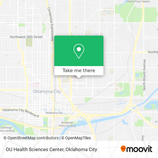 OU Health Sciences Center map