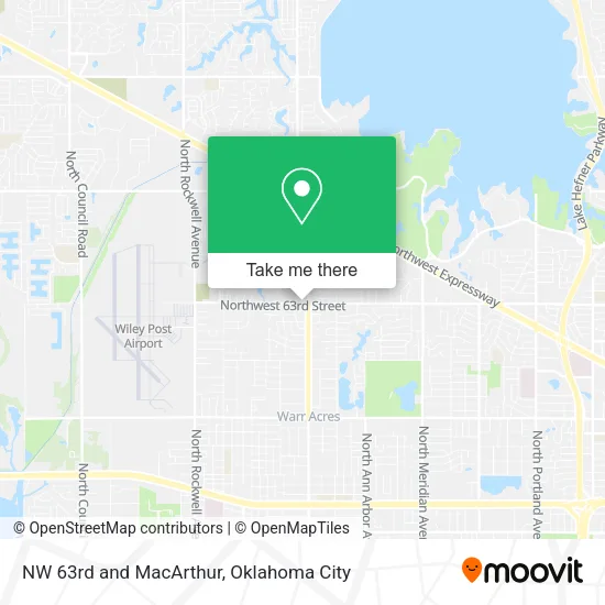 Mapa de NW 63rd and MacArthur