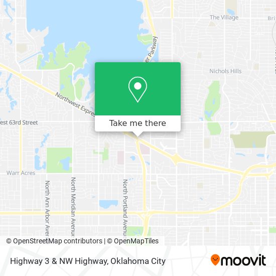 Highway 3 & NW Highway map