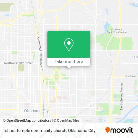 christ temple community church map