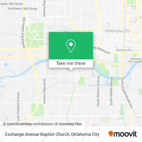 Exchange Avenue Baptist Church map