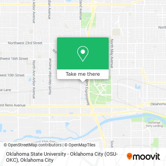 Oklahoma State University - Oklahoma City (OSU-OKC) map