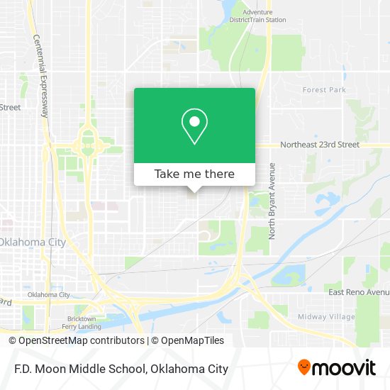 F.D. Moon Middle School map