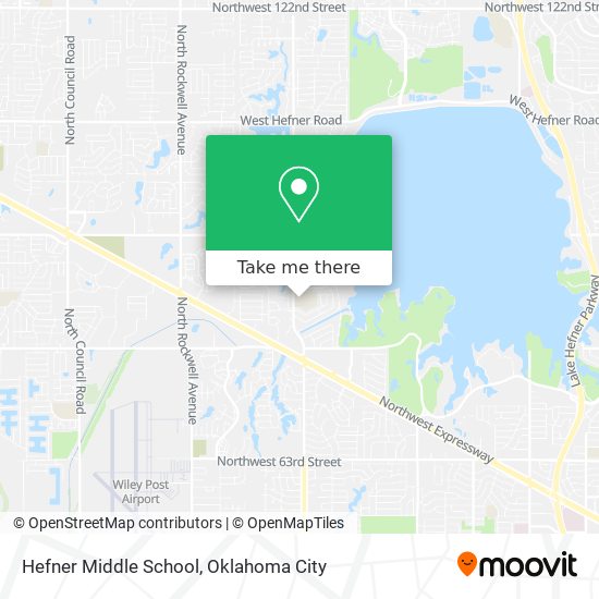 Hefner Middle School map