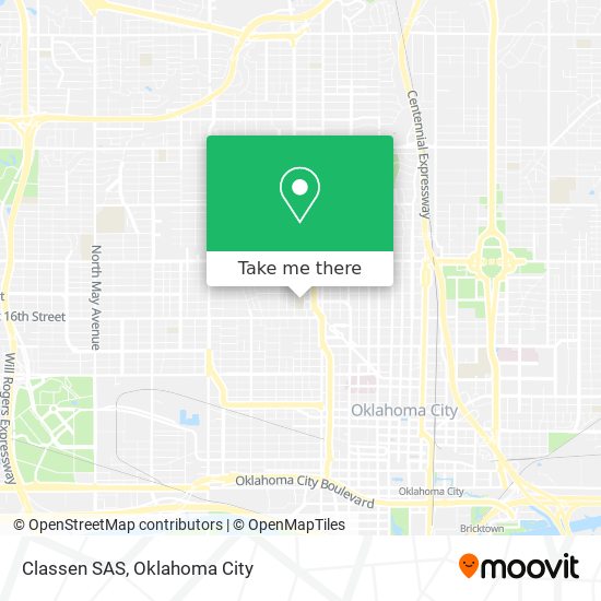 Classen SAS map