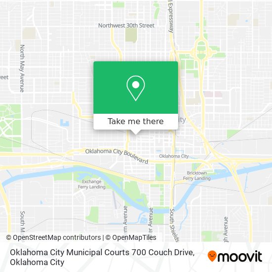 Mapa de Oklahoma City Municipal Courts 700 Couch Drive
