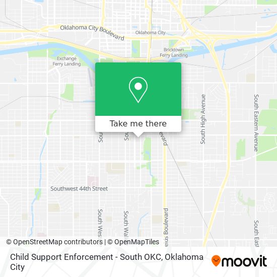 Child Support Enforcement - South OKC map