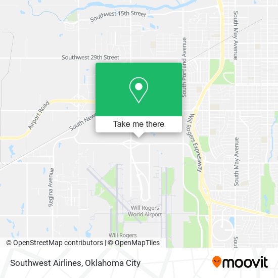 Southwest Airlines map