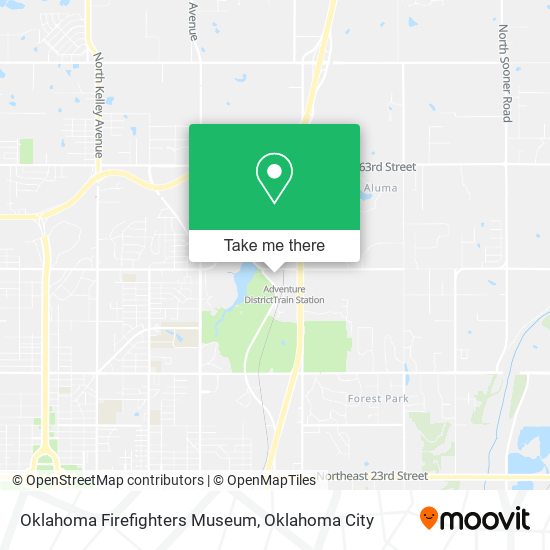 Mapa de Oklahoma Firefighters Museum