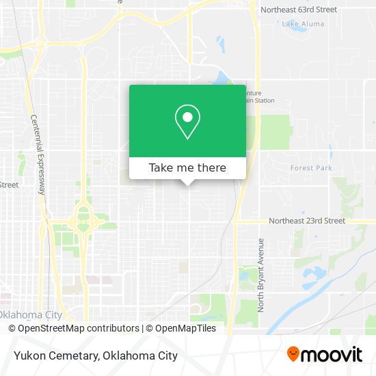 Yukon Cemetary map