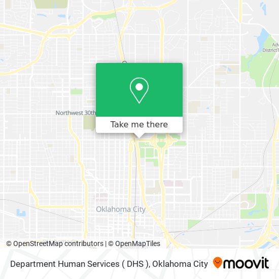 Mapa de Department Human Services ( DHS )