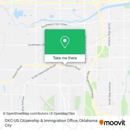 Mapa de OKC-US Citizenship & Immigration Office