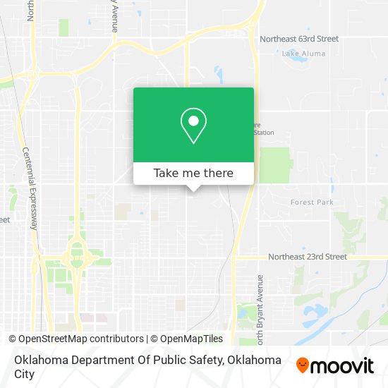 Oklahoma Department Of Public Safety map