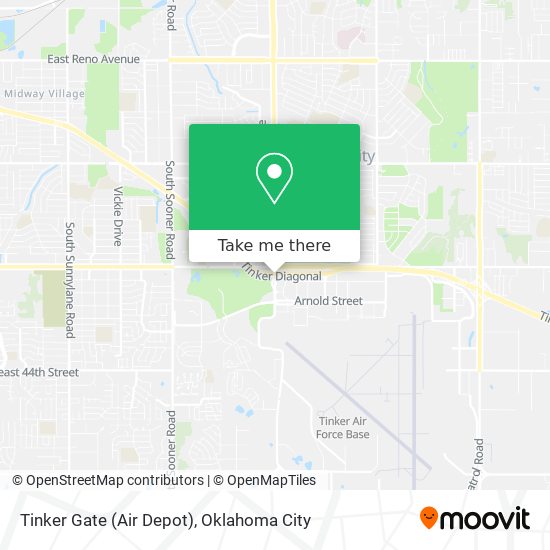Tinker Gate (Air Depot) map
