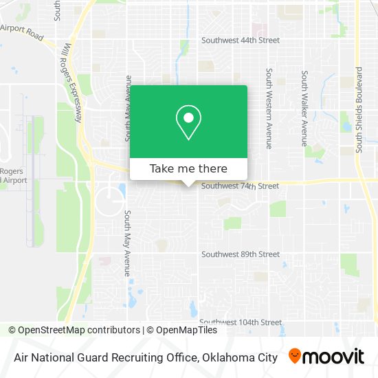 Mapa de Air National Guard Recruiting Office