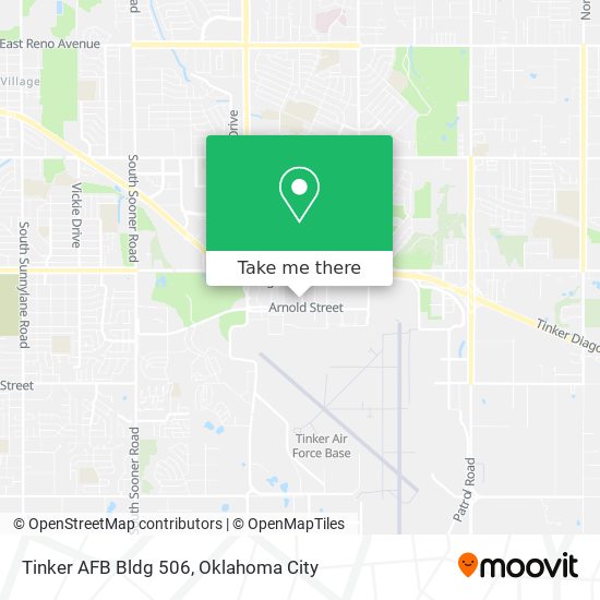Tinker AFB Bldg 506 map