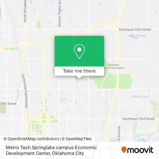 Metro Tech Springlake campus Economic Development Center map