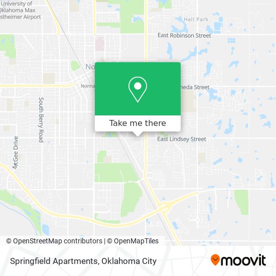 Mapa de Springfield Apartments