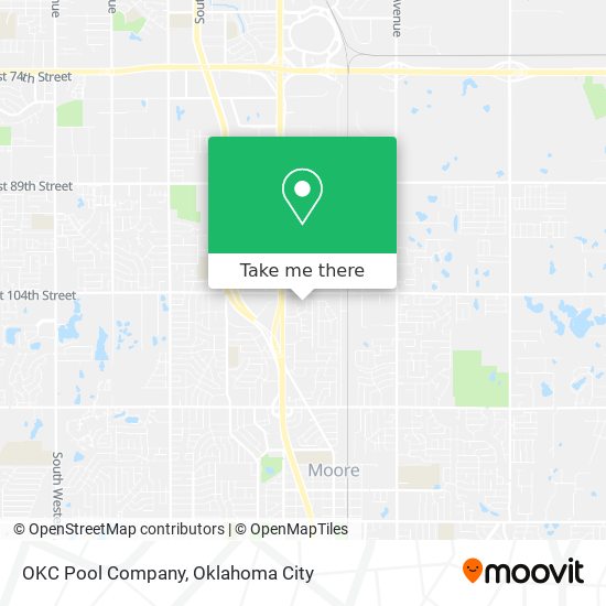 Mapa de OKC Pool Company