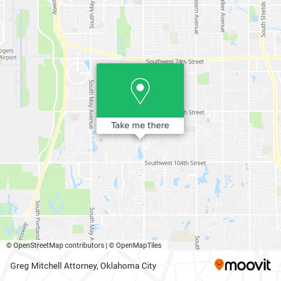 Greg Mitchell Attorney map