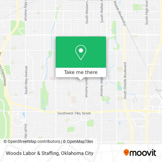 Mapa de Woods Labor & Staffing