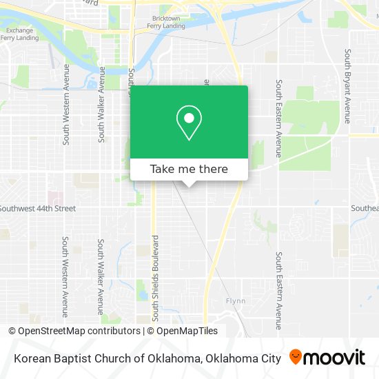 Mapa de Korean Baptist Church of Oklahoma