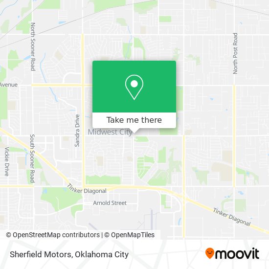 Sherfield Motors map
