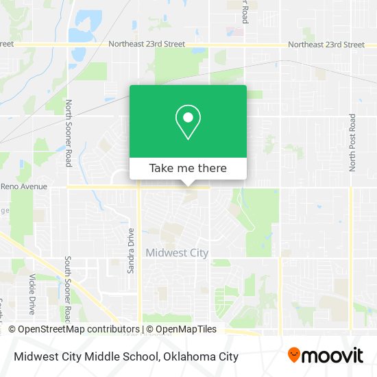 Midwest City Middle School map