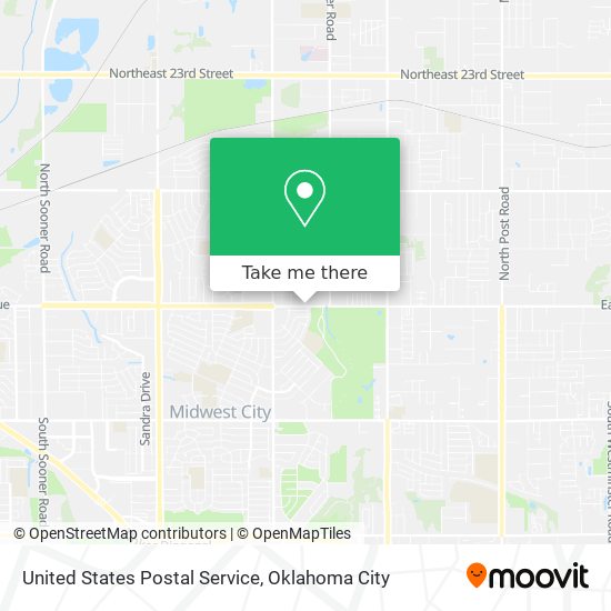 United States Postal Service map