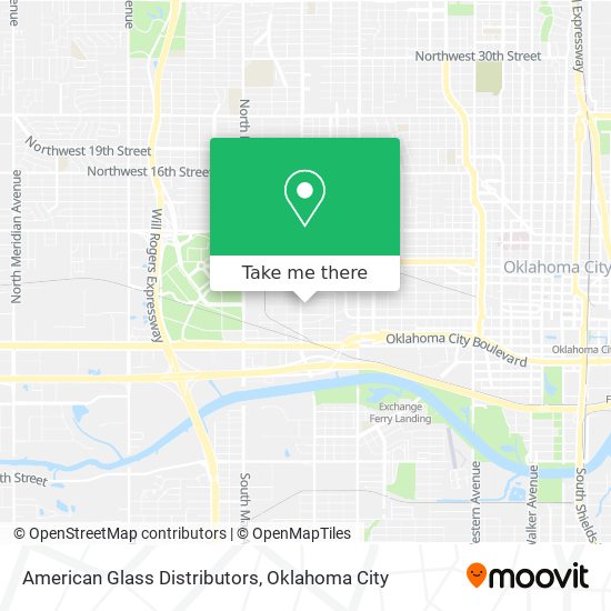 Mapa de American Glass Distributors