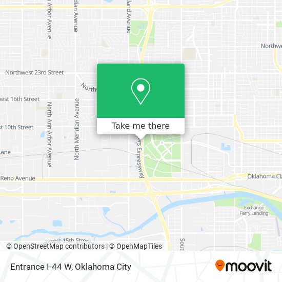 Entrance I-44 W map
