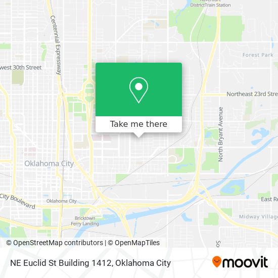 NE Euclid St Building 1412 map