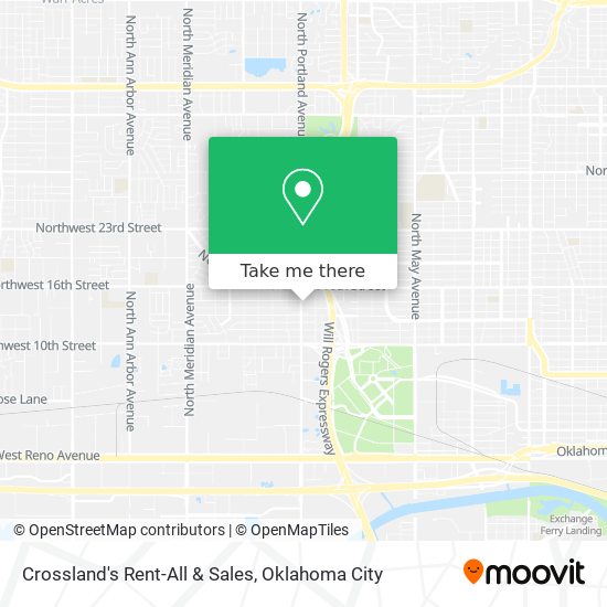 Mapa de Crossland's Rent-All & Sales
