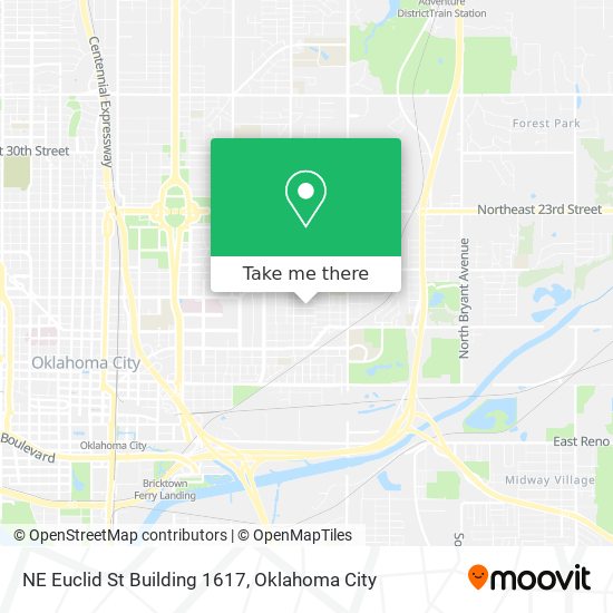 NE Euclid St Building 1617 map